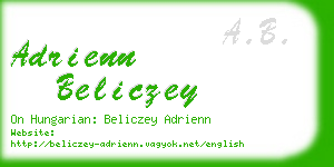 adrienn beliczey business card